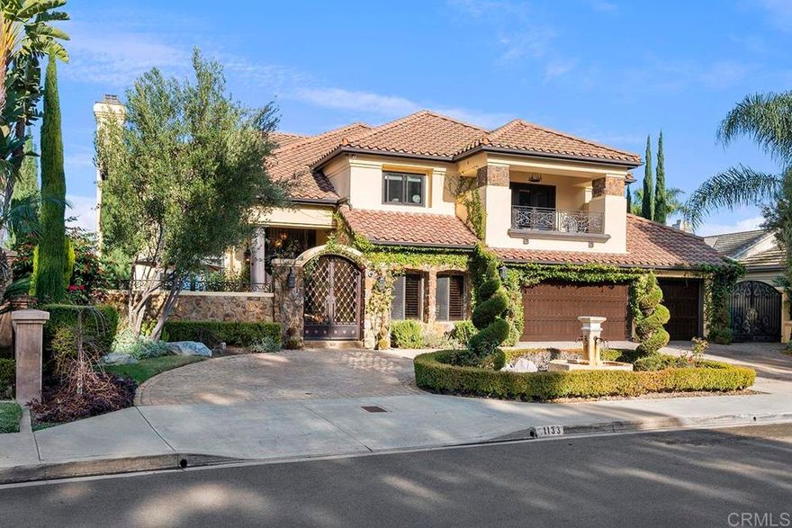 VIEW | VIEW | VIEW WONDERFUL UPGRADED BEAUTY- PAID SOLAR - LARGE SQUARE FOOTAGE - ABOUT $1,000,000 SPENT IN UPGRADING OVER TO LAST 12 YEARS - FEATURES A 6 PERSON MOVIE THEATER - INCREDIBLE KITCHEN WITH LARGE CENTER ISLAND - EXTENSIVE CABINETRY- UPGRADED COUNTERTOPS - UPGRADED APPLIANCES - CHEF’S RANGE- BUILT-IN COFFEE MACHINE AND A LARGE PANTRY WITH A CUSTOM DOOR - UNIQUE FLOOR PLAN 2 BEDROOM DOWNSTAIRS - 3 BEDROOMS UPSTAIRS - BATHS EN SUITE IN 3 BEDROOMS - LOT SQ FOOTAGE 20,120 - THE LOT EXTENDS FURTHER DOWN INTO THE CANYON WITH FRUIT TREES AND GRAPES - OVER $30,000 SPENT ON TALL-MATURE TREES TO GIVE BACKYARD PRIVACY - 3 CUSTOM FOUNTAINS - LARGE MASTER WITH PRIVATE BALCONY- PRIVATE BALCONY IS COVERED AND EXTENDED - CIRCULAR DRIVEWAY - VAULTED CEILINGS - GORGEOUS FORMAL DINING ROOM - CANTINA DOORS SPILL OUT TO AN EXTERIOR - COVERED DINING AREA WITH CUSTOM LIGHTING AND A NEARBY FOUNTAIN - GORGEOUS COVERED PATIO WITH CUSTOM FIREPLACE - LIGHTING AND CEILING HEATERS - LARGE OUTDOOR KITCHEN AREA - 4 CUSTOM FIREPLACES - BEAUTIFUL CUSTOM WROUGHT IRON CURVED STAIRCASE - BATHROOMS HAVE ALL BEEN REMODELED- MASTER BATH EXPANDED - FEATURES - LARGE WALK IN SHOWER - GORGEOUS FREE STANDING TUB - HIS AND HERS BATHROOM - LARGE CUSTOM WALK-IN CLOSET WITH CUSTOM CABINETRY - LOW MAINTENANCE LANDSCAPING - GORGEOUS GATED COURTYARD WITH FOUNTAIN AND GORGEOUS LANDSCAPING - DOWNSTAIRS JACK AND JILL - GORGEOUS POWDER ROOM - EXPANDED LAUNDRY ROOM WITH MOP SINK - FAMILY ROOM AND DINING ROOM WITH CUSTOM CANTINA DOORS - MATURE TREES THROUGHOUT - GARAGE WITH CUSTOM CABINETS AND EPOXY FLOORING - CUSTOM WOODEN GARAGE DOORS