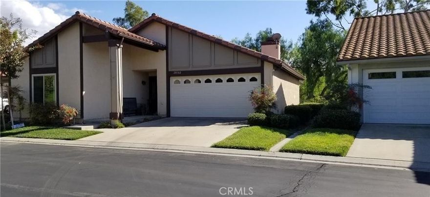 Beautifully Remodeled Home with Peaceful Views in Casta del Sol. Tucked away on a quiet cul-de-sac in the heart of Mission Viejo’s premier 55+ community, this beautifully updated home offers comfort, style, and sweeping views of the hills and city lights. Inside, you’ll find a spacious open-concept layout designed for both relaxation and entertaining. The remodeled kitchen features granite countertops, stainless steel appliances, rich cabinetry with added storage, and recessed lighting — perfect for enjoying everyday living or hosting friends and family. The living room is warm and inviting, centered around a custom stack-stone fireplace and framed by serene views through large windows. Travertine floors, plush new carpet, upgraded doors and hardware, wide baseboards, and smooth ceilings complete the stylish interior. The primary suite is generously sized, with mirrored closet doors, a ceiling fan, and an ensuite bathroom that includes a granite vanity and updated cabinetry. The guest bedroom offers direct access to a private side patio and includes mirrored wardrobes, while the second bathroom features a walk-in shower and matching granite vanity. Step outside to your covered back patio — an ideal spot to enjoy your morning coffee or evening sunsets. Additional highlights include a finished garage, newer furnace and A/C, and pride of ownership throughout. Enjoy all the amenities Casta del Sol has to offer: community pools, tennis, pickleball, fitness center, walking trails, and a vibrant calendar of social activities. This is more than a rental — it’s a lifestyle. Come see it for yourself — you’ll feel right at home.