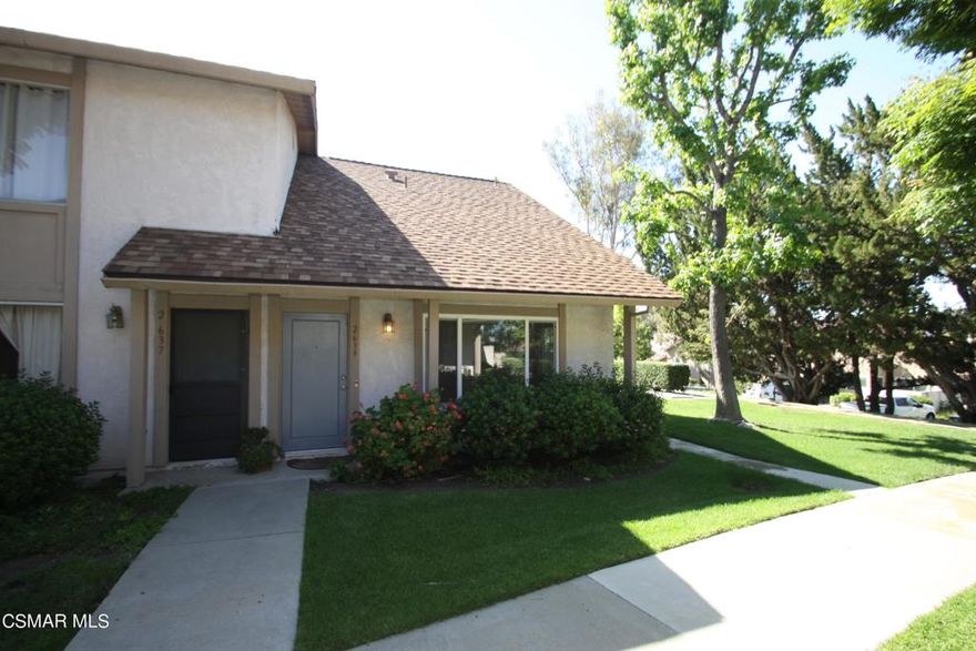 Immaculate and move-in ready! Upgraded 2+1.5 end unit condo located in highly desirable Wildwood neighborhood. Home is light & bright with neutral paint interior, wood/like laminate flooring, double pane windows & blinds,and newer carpet upstairs. Beautiful updated kitchen includes granite countertops, beautiful wood cabinetry, stainless steel appliances and pantry. Inside laundry. Updated bathrooms features granite counters and newer fixtures. Private concrete patio and central heating and A/C. Community includes pool, clubhouse and greenbelts. Close to award winning schools, parks and surrounded by hiking & biking and beautiful Wildwood Park. Refrigerator and newer washer & dryer included. Come make it yours!