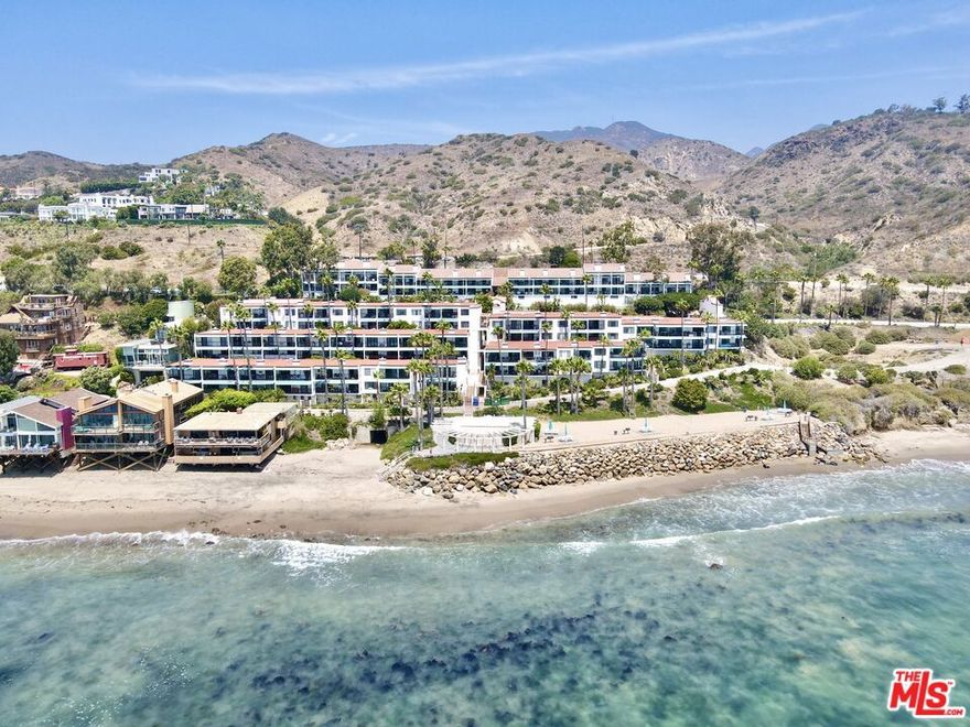 Tenant just moved out. Now Fully Available. Fully designer furnished newly remodeled beachfront condo with hardwood floors, Carrera marble, custom cabinets, and stainless steel appliances. End unit with no neighbors above or below. Huge closets. Stunning white water ocean views from every room. High ceilings, 2 fireplaces, flat-screen TVs. Pool, spa, tennis courts, gym, sauna, volleyball, BBQs on a sandy beach and gated community. 2 side by side garage parking. Great surf spot. Wake up to beautiful sunrises from your bedroom. Beach living at its best.