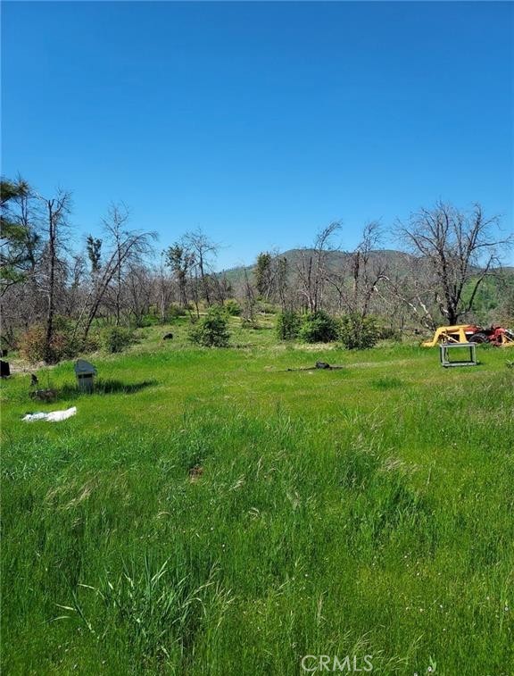 Just under 10 useable acres in the Jerseydale area. Had a gorgeous home until the Oak fire. Has 2 wells and septic which are working and have been inspected post fire. All new electric and PGE installed new underground electric cables to the area. 30'-40' carport with two 9' high-8' long storage container which feature rollup doors. new reinforced concrete floor. Working tractor included. Corners are marked. New owned solar panels which need inverter and batteries. steel water 3,000 gallon water tank with new pump. Storage shed. Gated driveway. Has a pad and easy hookups for a trailer to be in place while you build your dream home or just for a getaway. Electric box equipped for 50 amp service. A beautiful parcel in a beautiful mountain area.
Well report in supplements.