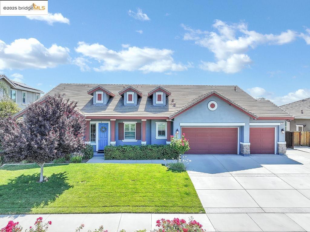 Welcome to 2328 Atterbury Lane—a beautifully maintained 4-bed, 3-bath home offering nearly 3,000 sq ft of living space on a spacious 0.25-acre lot. Located across from a family-friendly park and near two top-rated elementary schools, this home combines comfort, convenience, and community. Inside, enjoy an expansive kitchen and family room with granite counters, stainless steel appliances, oversized island, walk-in pantry, and built-in bar—ideal for entertaining. The formal dining room adds sophistication and versatility. Step outside to your private backyard oasis featuring a sparkling salt water pool as the centerpiece, surrounded by a covered patio, spa, firepit, fruit trees, and blooming rose bushes—perfect for relaxing or hosting. A three-car garage, gas fireplace, and pride of ownership throughout complete the package. This is a rare opportunity to own a Brentwood gem that offers space, style, and the ultimate California lifestyle.