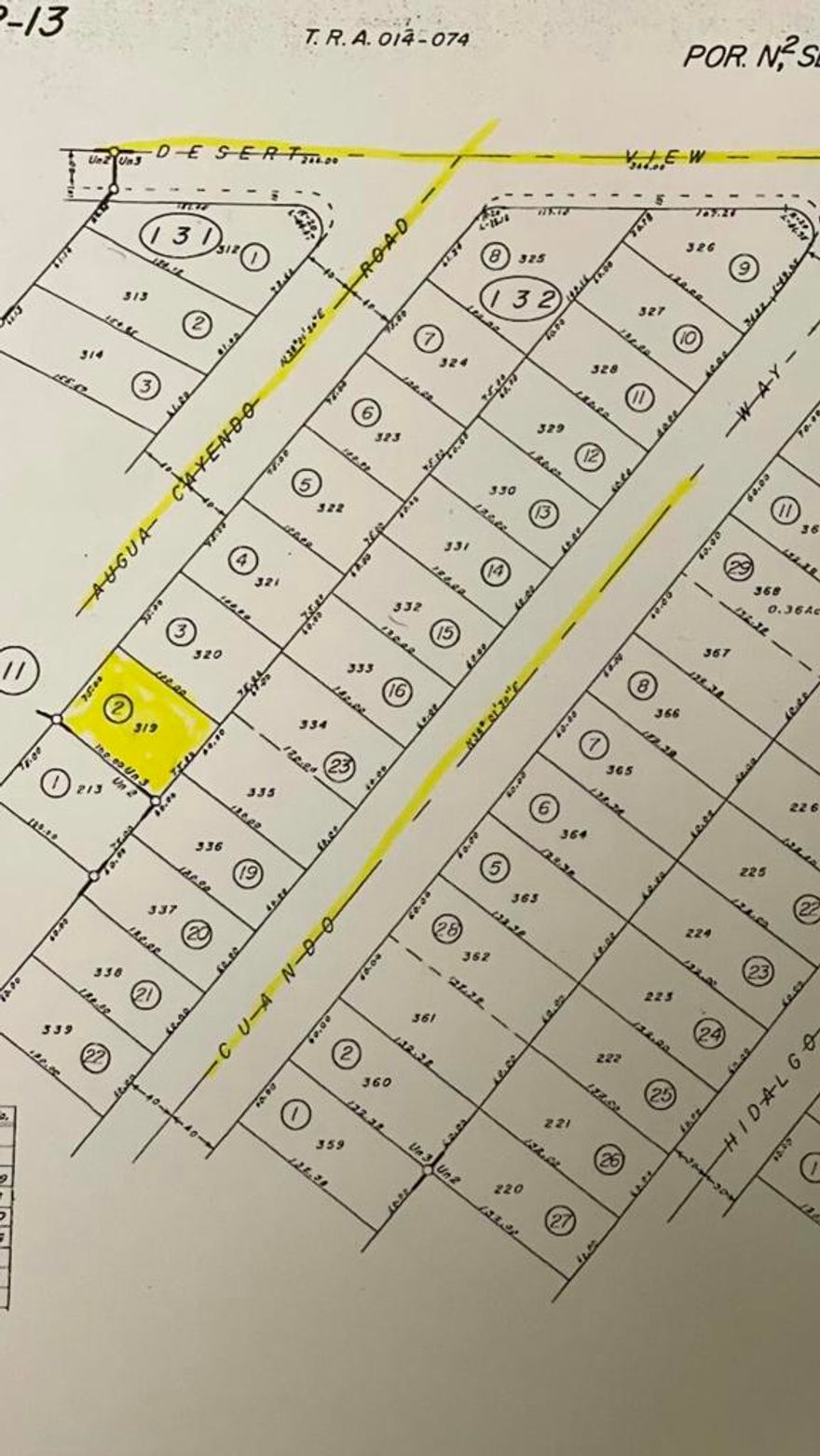 Nice large lot at the top of the hill with spectacular Views from the back and front yard, Super potential to build a Home.