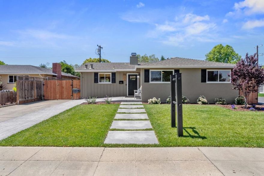 Nestled in the heart of Willow Glen, 2193 Hicks Ave exudes warmth & style. Beautifully remodeled, single story move in ready home perfect for its next owner. Step inside to discover remodeled kitchen adorned with sleek countertops/backsplash, new lighting, wine fridge plus spacious island perfect for hosting breakfast gatherings & more. With an abundance of natural light, the family room offers built in media center & tranquil backyard views. Retreat to the primary bedroom, complete with a charming coffered ceiling, updated bathroom, walk in closet plus direct access to the backyard. The 2 additional bedrooms feature ample closet storage while the hall bath boasts new vanity, faucet, lighting & more. Stackable Washer/Dryer inside. Step outside onto the tech deck, where lush greenery and new landscape creates a serene backdrop for outdoor entertaining. The detached garage presents an exciting opportunity with electrical and new sub panel already in place, along with plans for conversion into an ADU, providing additional living space or rental income potential. Booksin Elementary. Easy access to a myriad of amenities, including shopping, dining, and recreation options. Don't miss the chance to make this dream home yours!