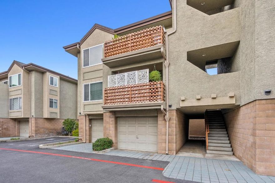 Enjoy city amenities and condo lifestyle in this stylish, nicely updated home. Offered under the City of Santa Cruzs Measure O Affordable Housing Program. 2025 household income limits: 1-person: $102,438 | 2-person: $117,096. (No age restrictions.) This welcoming 1-bedroom, 1-bath condo features a comfortable one-level layout with a bright, second-story corner location. Beautiful updates include waterproof vinyl plank flooring, stainless steel appliances, wainscoting, and crown molding creating a refined space to call home. Unit has exclusive use of a hard-to-find tandem 2-car garage for parking and storage. A sunny southeast-facing slider off the living room opens to a private patio perfect for relaxing. River Street Place offers gated access, assigned parking, elevator, pool, picnic/BBQ area, dog walk space, and direct access to the Riverwalk. Ideally located near downtown shops, parks, restaurants, and theaters. Per seller, HOA Covers: walls-in insurance and shared tenant walls, outside maintenance, pool, landscaping, elevator, garage electricity, driveway, outdoor water, sewer, and garbage. Additional Measure O info at City of Santa Cruz Gov website.