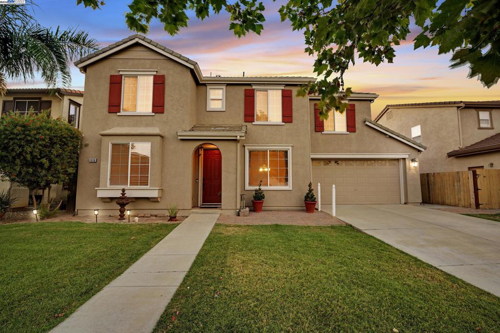 Luxury and warmth flow through this beautifully updated 5-bedroom, 3.5-bath home in Patterson, offering over 3,000 sq ft of living space designed for both style and function. The open-concept layout is anchored by a stunning kitchen with black galaxy granite countertops, stainless steel appliances, an elegant backsplash, and a generous island, all seamlessly connected to the spacious living, dining, and family rooms bathed in natural light. Every detail has been thoughtfully upgraded—renovated bathrooms feature modern finishes, while high-quality flooring, bright interiors, and abundant storage create a refined yet practical environment. Energy-efficient solar panels add value and help reduce costs. Upstairs, a luxurious primary suite with a spa-inspired bath provides a private retreat, while versatile secondary bedrooms offer plenty of room for work, guests, or hobbies. Downstairs, a unique playroom tucked under the stairs adds character and flexible use of space. Outside, a custom-designed pool and full deck set the stage for summer gatherings, complemented by fruit trees, a well-built storage shed, and a spacious 3-car garage. Located near parks, schools, and local amenities, this home perfectly blends elegance, convenience, and pride of ownership.