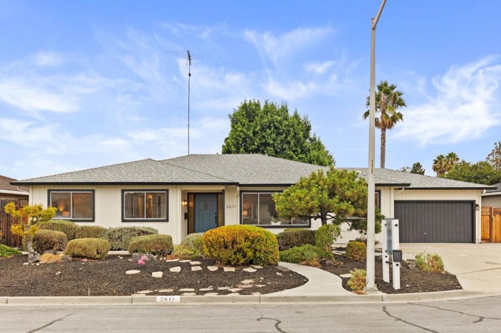Wonderful family home in desirable San Tomas Woods neighborhood in Santa Clara. Spacious 2,071 square feet of living space with 4 bedrooms and a floorplan that also includes a living room, family room, and separate dining room. Beautiful new flooring and new interior paint throughout. The updated kitchen features new quartz countertops, new porcelain workstation kitchen sink with pull-down faucet, and new cooktop/double oven/dishwasher. There is also room for a small dining table for an eat-in area. Spacious front living room with large picture windows that provide plenty of natural light. Formal dining room perfect for large family gatherings or hosting holiday dinners. Separate family room features gas fireplace and glass slider out to the backyard. Great to have 2 separate living spaces. Large primary bedroom retreat. Updated bathrooms. Interior laundry area, attached 2-car garage. Spacious approximately 8,000 square foot lot with large backyard that has plenty of space to entertain, garden, or for your pets. This home is located in a quiet cul-de-sac in a wonderful neighborhood. Great central location near Pruneridge Golf Club, Pruneridge Shopping Center, Central Park, Valley Fair, Santana Row, and much more. First time this home has been on the market in 50 years!