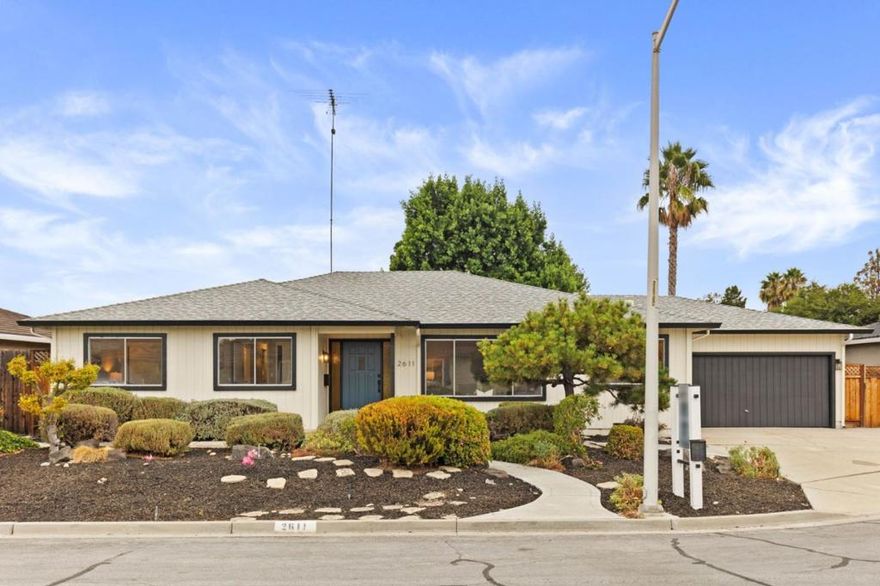 Wonderful family home in desirable San Tomas Woods neighborhood in Santa Clara. Spacious 2,071 square feet of living space with 4 bedrooms and a floorplan that also includes a living room, family room, and separate dining room. Beautiful new flooring and new interior paint throughout. The updated kitchen features new quartz countertops, new porcelain workstation kitchen sink with pull-down faucet, and new cooktop/double oven/dishwasher. There is also room for a small dining table for an eat-in area. Spacious front living room with large picture windows that provide plenty of natural light. Formal dining room perfect for large family gatherings or hosting holiday dinners. Separate family room features gas fireplace and glass slider out to the backyard. Great to have 2 separate living spaces. Large primary bedroom retreat. Updated bathrooms. Interior laundry area, attached 2-car garage. Spacious approximately 8,000 square foot lot with large backyard that has plenty of space to entertain, garden, or for your pets. This home is located in a quiet cul-de-sac in a wonderful neighborhood. Great central location near Pruneridge Golf Club, Pruneridge Shopping Center, Central Park, Valley Fair, Santana Row, and much more. First time this home has been on the market in 50 years!