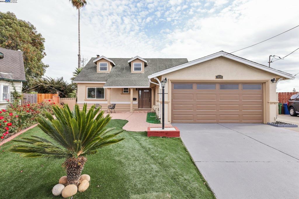 Welcome to 28399 Cubberley Ct, a beautifully updated 4-bedroom, 2-bathroom home with 1,927 sq. ft. of living space on a quiet Hayward cul-de-sac. Freshly painted inside and out, this move-in ready gem offers a bright, open layout with stylish upgrades throughout. The remodeled kitchen features granite countertops and stainless steel appliances, while both bathrooms showcase sleek, modern finishes. One bedroom and one full bath are conveniently located on the first level—perfect for guests or multi-generational living. Upstairs, the spacious primary suite provides a peaceful retreat, and the additional bedrooms offer flexibility for family, guests, or a home office. Step outside to enjoy a private backyard with a detached workshop, ideal for hobbies, storage, or creative use. Additional highlights include dual-pane windows, central heating, a 2-car garage, and close proximity to BART, freeways, parks, and shopping. This turnkey home checks every box—don’t miss your chance to own in one of Hayward’s most convenient locations!