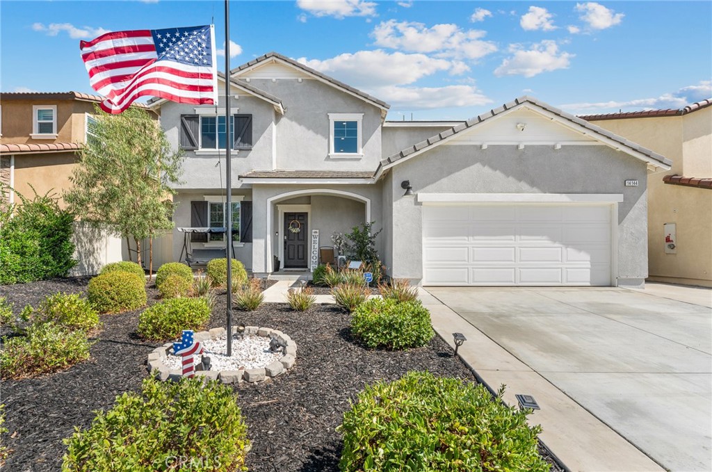 Upgraded 4BD/3BA + Bonus Room | 2,520 Sq Ft | Gated Community Don’t miss this beautifully upgraded 4-bedroom, 3-bathroom home with a bonus room—perfect as an office or 5th bedroom—located on a quiet cul-de-sac in a sought-after gated community. Built in 2021 and meticulously maintained by the original owners, this 2,520 sq ft home sits on a spacious 10,454 sq ft lot with a large, private backyard. Interior features include quartz countertops, luxury vinyl flooring, custom shiplap fireplace with hideaway mantel, grey tile backsplash, ceiling fans in all bedrooms, extra recessed lighting, outlet raceways, and a whole house fan. Energy-efficient upgrades include solar panels, a whole house water softener, and an alkaline water system. Attached 2-car garage. Community amenities: two pools (one resort-style with clubhouse), basketball courts, two playgrounds, and scenic walking trails. HOA community with gated access.