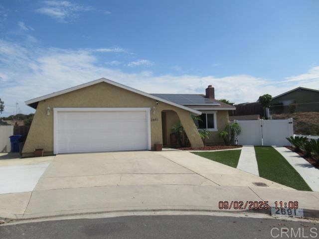 Pride of Ownership. Beautifully remodeled 4BR/2BA at end of cul-de-sac with panoramic views. Spacious kitchen w stainless steel appliances, granite counter tops with a breakfast bar. MBR with walk-in closet & vanity area. All baths have tile floors & granite counters. Lots of natural light throughout the house. Extra-large, private lot with side gate for RV parking. Close to Trolley Station on Palm Ave. and shopping.