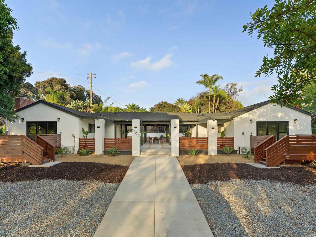 Located in the heart of the sought-after Fire Mountain, this unique property offers a rare opportunity with TWO SEPERATE, fully renovated units on one expansive 9,851 square foot lot. Each unit boasts a modern kitchen, stylishly designed for both form and function, along with a charming living room featuring a cozy fireplace. Perfect for the indoor-outdoor lifestyle, the folding patio doors lead to a private deck where you can enjoy the ocean breeze and al fresco dining. Each unit includes a primary bedroom complete with an en suite bathroom, ensuring comfort and privacy. The convenience of indoor laundry is available in both units. For optimal indoor climate control, mini-split systems are installed in the living rooms. This home has undergone a full renovation with all necessary permits, featuring a new roof, and updated electrical, plumbing and more. The spacious backyard is ideal for entertaining with ample space for BBQs and gatherings, while the common area patio adds an extra touch of charm. With its central location offering easy access to beaches, shopping, and major Southern California airports, this property presents endless possibilities for expansion and enjoyment. Don’t miss out on this exceptional opportunity!