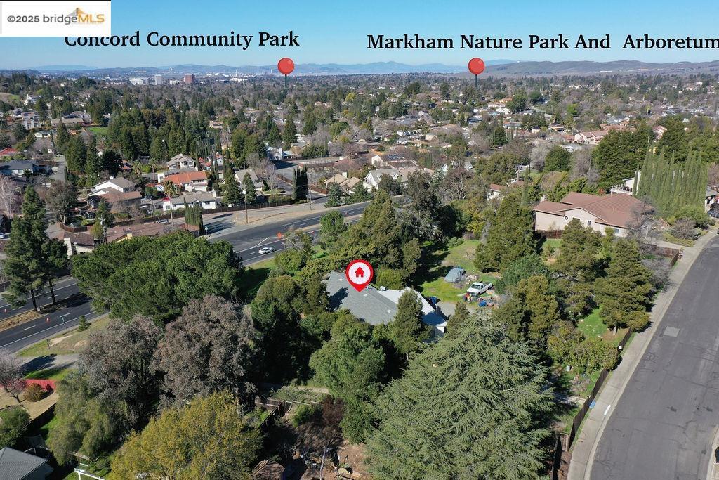 Now Offered at a Reduced Price – Rare 1.56-Acre Opportunity in Prime Concord Location! Discover the untapped potential of this hidden gem tucked away on a spacious 1.56-acre lot in one of Concord’s most desirable neighborhoods—surrounded by million-dollar homes and the serene backdrop of Lime Ridge Open Space. The existing structure is a tear-down, presenting a rare blank canvas for your dream home. With its generous lot size and flexible zoning, this property also offers excellent potential for an ADU (Accessory Dwelling Unit)—perfect for extended family, rental income, or a private guest retreat. Imagine building a custom estate or creating a peaceful compound just minutes from top-rated schools, shopping, dining, and major commuter routes. Mature trees and natural surroundings provide a sense of seclusion while still enjoying the conveniences of city living. Whether you're a builder, investor, or homeowner with vision, 4058 Treat Blvd is a unique opportunity—and now at a new price, it’s even more compelling.