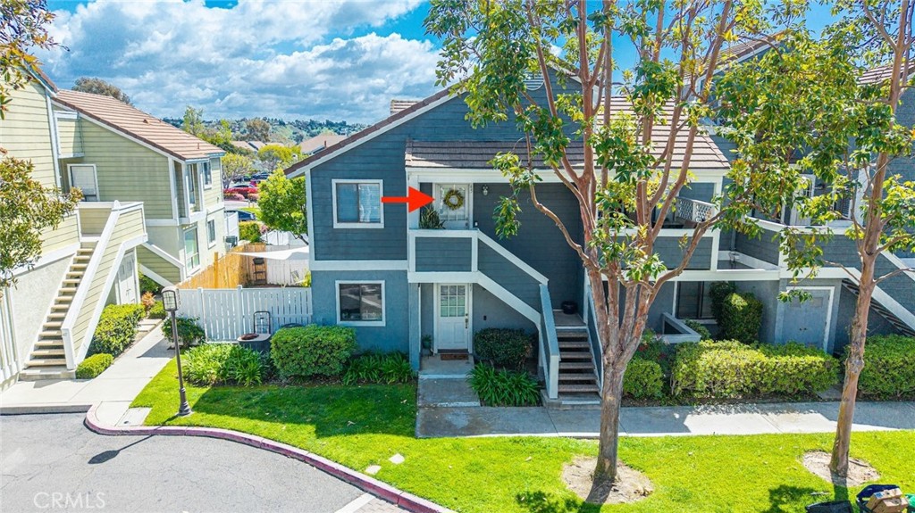 Welcome to the fabulous community of Heather Ridge!! PRIME LOCATION!! Recently updated upstairs corner unit. This two bedroom 2 bath home offers wood laminate floors throughout, newer bathroom vanities, nice tile counter tops in the kitchen, washer/dryer hookup, peaceful patio area, one car garage with plenty of additional parking, newer water heater, newly re-piped throughout, pool and 2 spa area, tennis courts, BBQ area, and the BEST PART it's walking distance to several grocery stores, restaurants, & coffee shops. Near by diamond baseball fields. Close to Dana Point Harbor, shopping, 73 toll road, and 5 freeway. Perfect for 1st time buyer, move up, and/or investment!