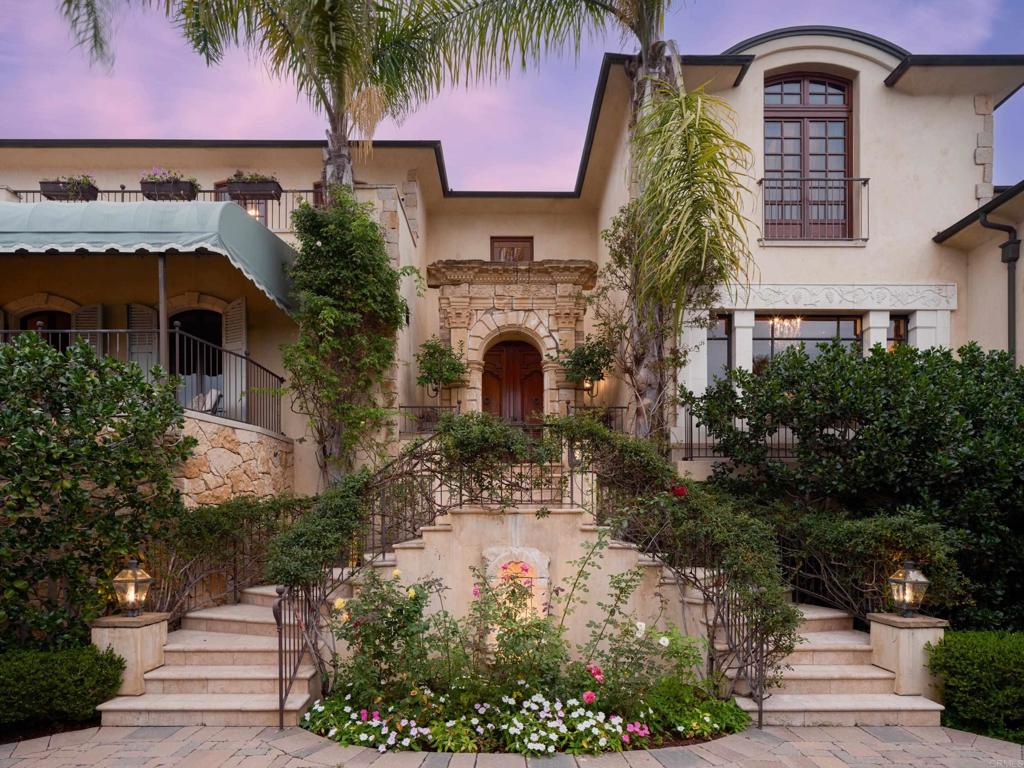 This custom masterpiece was meticulously built to the highest standards, offering unparalleled authenticity, privacy, and luxury. It showcases the finest materials sourced primarily from France, to create a timeless, old-world design that exudes a rare combination of functionality, warmth, and an inviting atmosphere. Every detail has been carefully considered, which is evident in the 5 bedrooms with ensuite baths, 3 half baths, gourmet chef's kitchen, media/rec room with bar, and a remarkable 3000+ bottle wine cellar. The home also features additional luxurious amenities such as an elevator, gym, 2 offices, an arts & crafts room, a gated motor court with a 4-car attached garage, an outdoor kitchen, and a spacious pool/spa area. Whether you prefer to enjoy horizon ocean views from the upstairs terrace or find serenity by the pool, this property offers utmost privacy. Conveniently located within walking distance to La Jolla's Village, shopping district, fine dining, galleries, cultural centers, and the Pacific Ocean, it provides a perfect blend of tranquility and accessibility. With its exceptional features, this home serves as a testament to the enduring value that comes from curated design, quality craftsmanship, and an appreciation for the finer things in life.