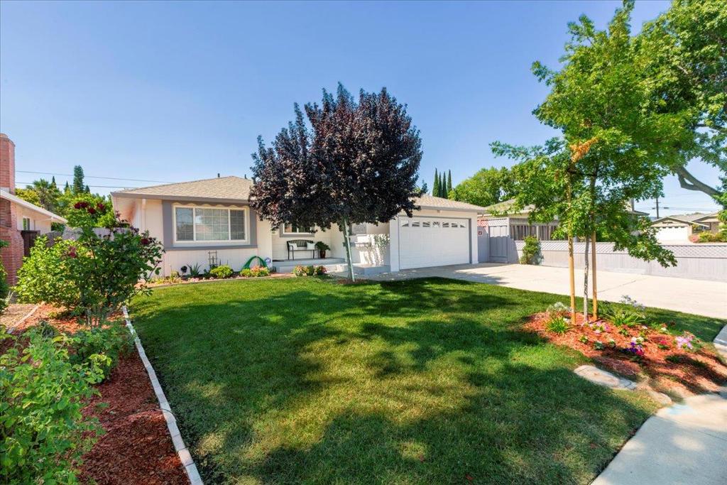 Beautiful Bright, Remodeled Home in the Heart of Santa Clara! Great Location and Schools! This Lovely Home Features 3 Full Bedrooms, 2 Baths ,Brand New Composition Shingle Roof, Living Room, Cozy Family Room with Fireplace off Modern New Kitchen With New Cabinets, New Quartz Counters, New Stainless Steel Appliances, Fridge and Breakfast Area! Double Paned Windows, Central A/C, New LVP Floors, Recess Lights, New Paint Inside and Out! New Bathrooms! Additional Large Bonus Room approximately 360 Sq Feet for Entertaining or Family Time (not included in the square footage and originally permitted as a Sun Room). Beautifully Landscaped Low Maintenance Front & Back Yard with Fruit Trees. Spacious Two Car Attached Garage with Storage Cabinets, Washer & Dryer. Cant ask for better location than this with easy Access to Top Tech Companies like Apple, Nvidia & KaiserPermanente and major commute routes like Lawrence, 280, El Camino! Close to Santa Clara Shopping, Parks,Valley Fair, great Private Schools! Attractive Santa Clara Utilities! Must See! Open house Saturday & Sunday 1-4.