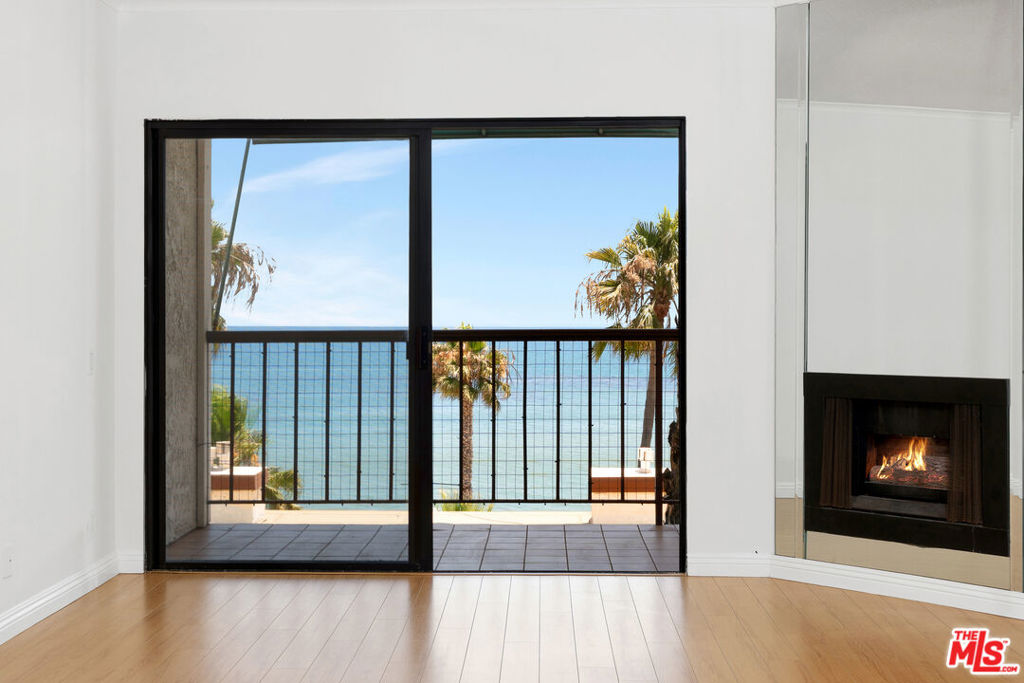 Stunning ocean views from this top floor, spacious one bedroom condominium at coveted Tivoli Cove. Freshly painted, cozy fireplace, large walk in closet and new dishwasher. Wake up to gorgeous sun rises on the sea. Surf the break just steps away. Enjoy resort style living at it's finest with tennis, heated pool, spa, gym, sauna, beach volleyball, and oceanfront BBQ's. Gated, guarded community with two assigned parking spaces. World class dining and shopping near by. Very close to Pepperdine University. Live the dream in Malibu!