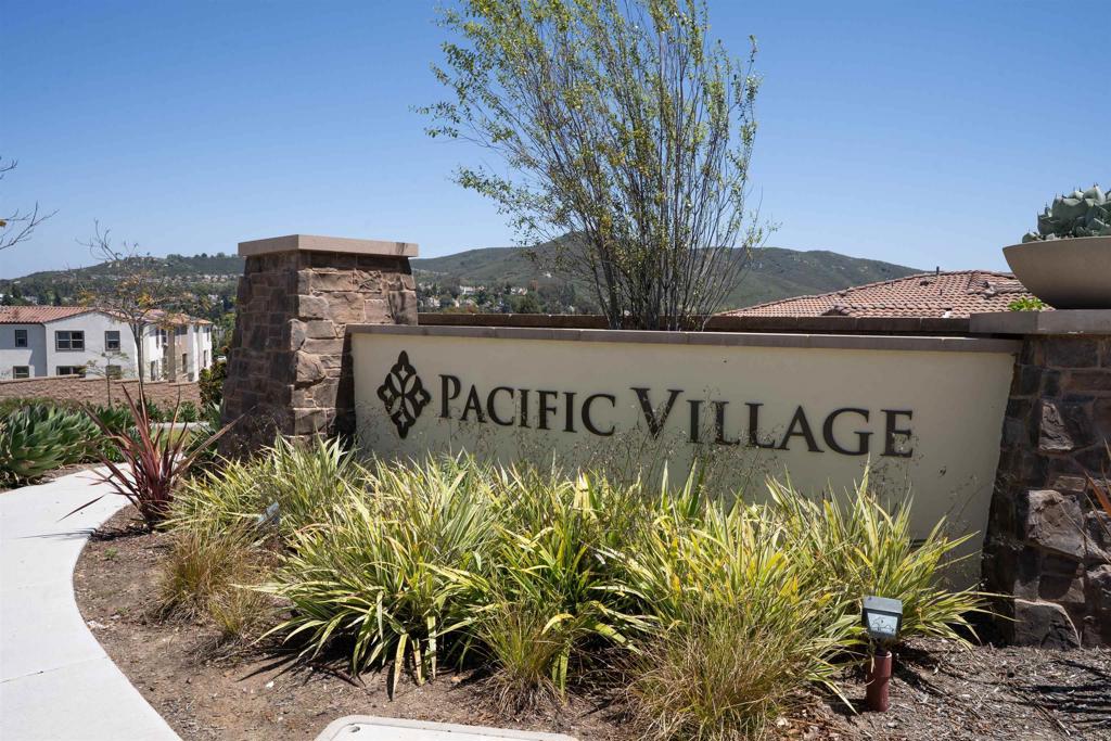 Beautifully designed 2-bedroom, 2-bathroom townhome offering an impressive 1,612 square feet of modern living space in the vibrant Pacific Village community of Rancho Peñasquitos. Step inside to an open-concept layout filled with natural light and stylish finishes. The expansive living and dining areas flow seamlessly into a gourmet kitchen featuring stainless steel appliances, quartz countertops, a generous center island, and ample cabinetry—perfect for entertaining or everyday living. The spacious primary suite offers a private retreat with a walk-in closet and an elegant en-suite bathroom, while the second bedroom is ideal for guests, a home office, or multigenerational living. Enjoy outdoor relaxation on your private balcony, or take advantage of the attached 2-car garage for added storage and convenience. Community amenities include a sparkling pool, spa, playgrounds, BBQ areas, and walking trails—all within a short distance of top-rated Poway Unified schools, major freeways, shopping, dining, and tech employers. This move-in-ready home blends comfort, style, and location—don’t miss your opportunity to own in one of San Diego’s most desirable neighborhoods!