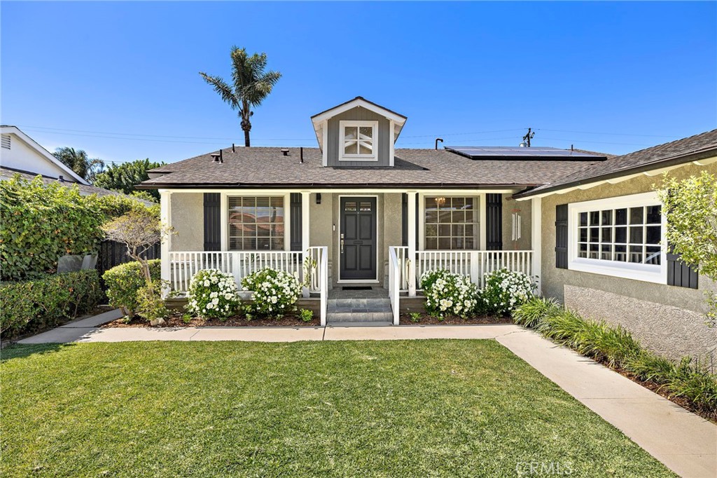Welcome to your "Dream Home" on one of the most charming, tree lined streets in the highly sought-after neighborhood of College Park Estates. From the moment you step onto the beautiful tiled front porch, you will feel the care and craftsmanship that makes this home so special. This stunning fully remodeled 3 bedroom, 2 bathroom home has been thoughtfully updated with premium finishes and meticulous attention to detail, blending luxury with timeless charm. Inside, you will be captivated by the abundance of natural light streaming through dual-pane windows and elegant French doors, creating a bright, airy atmosphere and framing picturesque views of the private backyard oasis. The French doors provide effortless access to the backyard for optimal indoor and outdoor entertaining. The kitchen is a chef's dream featuring top-of-the-line stainless appliances, a breakfast bar, glass front cabinets with accent lighting and a spacious pantry...perfect for daily living and hosting gatherings. The Dining area is surrounded by Gorgeous Windows and French Doors and Phenomenal views of your private backyard oasis. Step outside to your private backyard sanctuary, designed for both relaxation and entertaining. Enjoy sunny days in the sparkling lap pool and unwind under the gazebo lounge with the cozy fire pit. The primary suite is a serene retreat with a walk-in closet and opens to a luxurious bath featuring glass subway tile, mosaic trim, and a rain shower head which overlooks the gorgeous pool and tranquil landscaping offering peaceful mornings and tranquil evenings in your paradise setting. Thoughtful modern upgrades throughout make everyday living effortless: including solar panels, new dual-pane windows, updated pool equipment and piping, full copper plumbing, new A/C and Furnace, tankless water heater, new pergola, and EV hook-up and built-in storage in the garage. Every detail has been considered to combine style, comfort and functionality. Located in a prime Long Beach Setting, this home has a lovely neighborhood park and is close to award winning schools, great shopping and dining along 2nd Street, walking distance to CSULB, minutes to the beach and easy freeway access, too. This Beautiful Home is the Home That You Have Been Dreaming Of...Hurry to See!!!