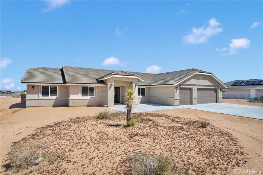 ***Brand New Construction in Apple Valley***SOLAR PAID***SPLIT FLOOR PLAN***

Welcome to your dream home featuring 4 spacious bedrooms, 3 modern baths, and a 3-car garage with plenty of room for storage and parking**Designed with today’s buyer in mind, this home offers a sleek, modern color palette and high-end finishes throughout**

**Step inside to find an open-concept floor plan, perfect for entertaining and everyday living***The gourmet kitchen showcases stylish cabinetry, quartz countertops, and a large center island that flows seamlessly into the living and dining areas***

Retreat to your luxurious primary suite, complete with a spa-like bathroom, dual sinks, and a walk-in closet***Secondary bedrooms are generously sized and versatile, ideal for family, guests, or a home office**

Enjoy the benefits of new construction, including energy efficiency, modern design, and peace of mind with everything brand new**The large backyard is a blank canvas ready for your personal touch—pool, garden, or outdoor kitchen***Located in the desirable city of Apple Valley, close to schools, shopping, dining, and commuter routes**



Don’t miss the chance to own this move-in ready, stylish new home!