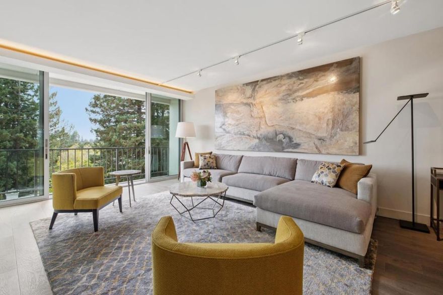 Welcome to this sophisticated retreat in the highly sought-after Menlo Towers community. Perched on the 6th floor, just above the treetops, this residence has been completely reimagined with a full top-to-bottom renovation, offering the feel of a brand-new home. Every detail was thoughtfully considered, with Bosch appliances, sleek modern finishes, floor-to-ceiling Fleetwood patio doors, and elegant coved lighting in every room. Beautiful nearly-new furnishings are also available for purchase, creating a seamless move-in experience. In addition to a storage area conveniently located on the same floor, the home includes an oversized basement storage locker with ample space for nearly any need. Menlo Towers offers a wealth of amenities, including a sparkling community pool, social room with a full kitchen, bike storage, elevators, a brand-new BBQ area, and secure underground gated parkingall under the care of on-site management and a secured building entrance. Perfectly situated within walking distance to downtown, this serene yet central location makes everyday living both effortless and refined. Simply pack your bags and step into your new home.