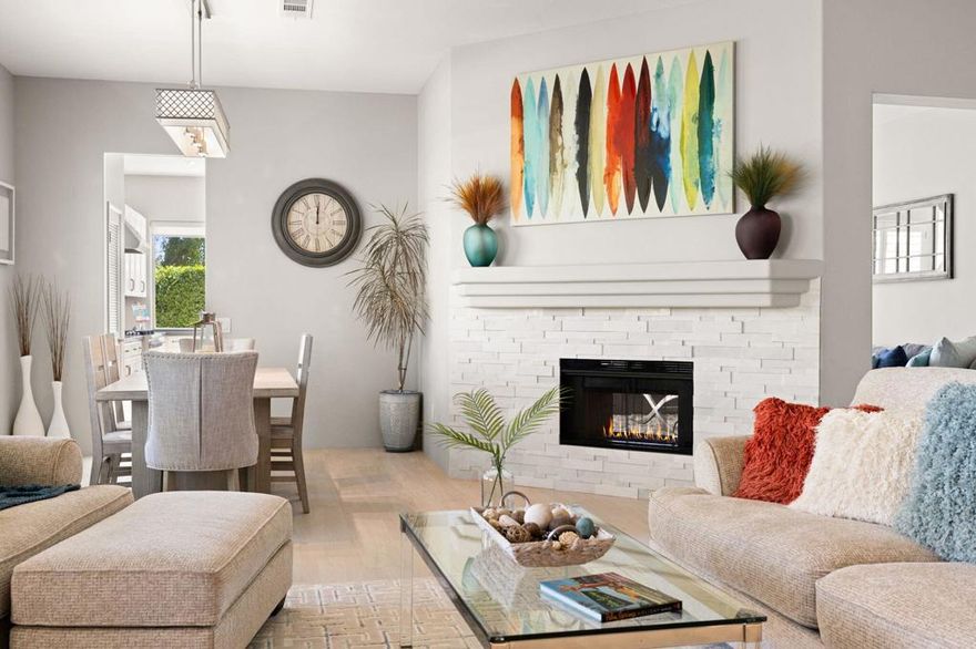 Welcome to 155 Kavenish Drive, where comfort, style, and resort living come together.This beautifully renovated end-unit offers 2 bedrooms, a versatile office, and 3 full bathrooms, all thoughtfully updated with a fresh, consistent design throughout. Set on an oversized greenbelt in a peaceful location, you'll enjoy privacy with plenty of open space around you. Inside, the kitchen, bathrooms, and living areas flow seamlessly with warm, modern finishes that make the home feel inviting and complete. Step outside to your private pool and spa, surrounded by a newly cool-decked patio -- perfect for entertaining, relaxing, or gathering with family and friends.Golf enthusiasts will love the community's private 9-hole course, available for a nominal fee. A rare lifestyle perk that makes this home perfect as a year-round residence or a second home to share with loved ones. And just across the street, you'll find Cotino; Disney's Storyliving(r) community, adding even more excitement and value to this prime Rancho Mirage location.Conveniently located minutes from Eisenhower Hospital, shopping, dining, Costco, El Paseo, and the Westfield Mall. This home offers the perfect balance of comfort, convenience, and lifestyle.Don't wait, schedule your private showing today!