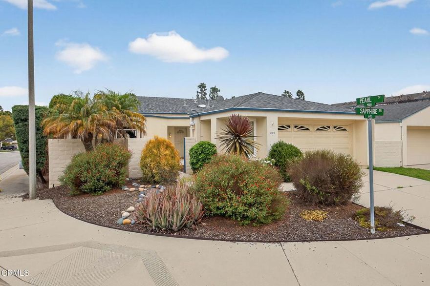 This lovely ONE STORY Stonehedge home is ready for its new owner! The property is well located on a peaceful and quiet street and has a fantastic floor plan with a large, updated kitchen with eat-in dining area, formal living and dining room, and two en-suite bedrooms. The yard is low maintenance and private- perfect for relaxing, entertaining, and enjoying our great Ventura climate. Step into the privately gated courtyard, with access to your 2-car garage, and through the front door into the bright and spacious living room with large skylight and multiple sliders to the yard creating a bright and airy feel and easy indoor-outdoor living. The kitchen features ample cabinetry with granite countertops and opens to breakfast bar, and additional dining area. The two primary suites include oversized bathrooms with dual sinks, large tub, and a walk-in shower. Lots of built-ins throughout the home offer additional storage space. The zero lot line is an added perk creating more usable space. This fantastic community has landscaped walking paths, a gated private park, is located within close proximity of highly rated schools, Kimball Sports Park, grocery stores, restaurants and within easy access of the 101/126 freeways. This is truly a great opportunity to own one of the best floorplans in Stonehedge at an amazing value.