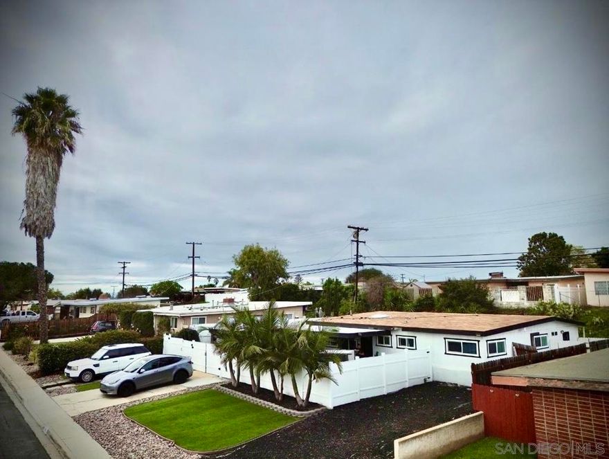 Impeccable Home. Fully renovated and move-in ready, this 3 bed 2 bath home in Chula Vista sits on a generous 7,100 square foot lot with no HOA or Mello-Roos. Gorgeous home with new turf and fencing for easy maintenance plus a brand new pergola for outdoor entertaining. Plenty of room for an RV and 4 to 5 vehicles. Prime location in an established neighborhood, this one’s the perfect blend of smart upgrades, usable space and move-in ready comfort. Major upgrades have been done including new windows, recessed lighting fresh interior/exterior paint. Flooring has been updated throughout with luxury vinyl plank, and remodeling with a California room including spacious high ceilings. Additional bonus room/office room private entrance.