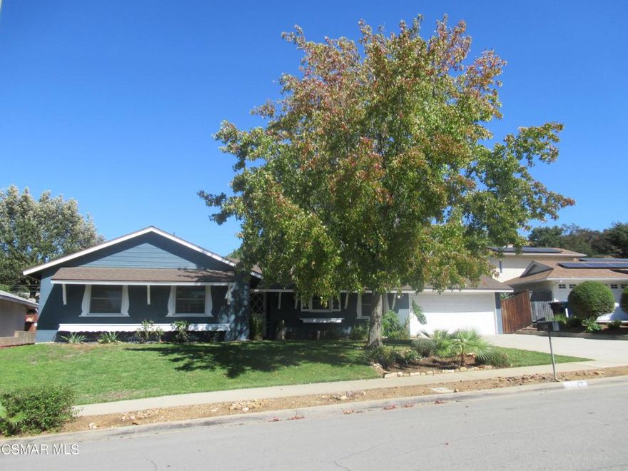 Great curb appeal on this cute one story 4 bedroom two bath home in the heart of Thousand Oaks. Close to shopping and schools. Home has wood like flooring throughout, an updated kitchen and 2 baths.A newly fenced yard and large brick pario area offers room for entertaning. A. 2 car garage and large driveway is attached and direct house to the house.