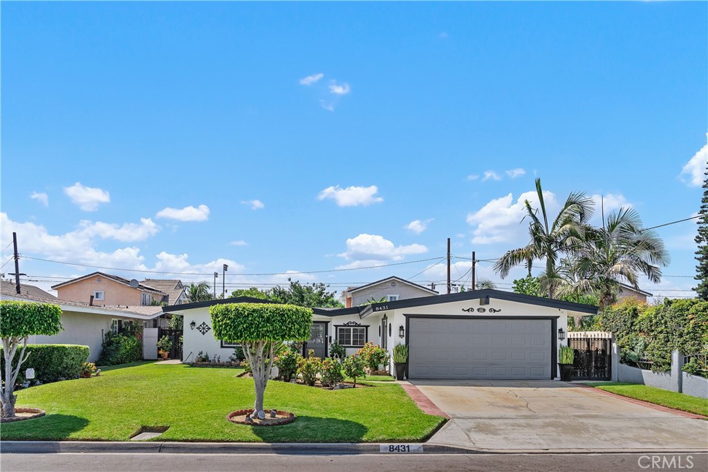 Turn-Key Beauty in a Peaceful Whittier Cul-de-Sac! Move right in to this meticulously maintained Whittier gem, perfectly situated on a quiet cul-de-sac. From the inviting, landscaped front yard to the bright, open interior with recessed lighting, laminate floors, and dual-pane windows, every detail shines.
The modern kitchen makes cooking and entertaining a joy, while major upgrades — including a 50-year roof, copper plumbing (partial), 220V electrical panel, upgraded insulation, and an HVAC system — offer lasting peace of mind. Fresh paint inside and out, plus a lush backyard with a BBQ area and abundant privacy, complete this perfect package. Stylish, functional, and truly turnkey!