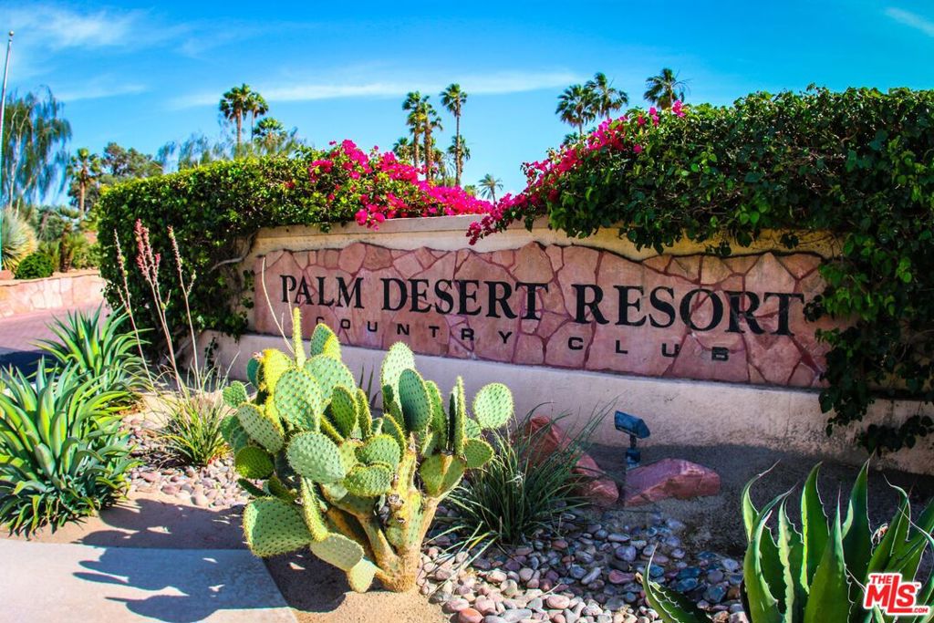 AMAZING VACATION RENTAL LOCATED IN THE PALM DESERT RESORT COUNTRY CLUB!! Vintage model - West facing on the golf course with afternoon sun and extended patio - Dual Masters and fully-upgraded kitchen featuring modern white / gray tones - granite countertops, stainless steel appliances and fully stocked for cooking and entertaining during your visit. Close to pool! The PDRCC is a gated community situated on a lush golf course with a newly remodeled Clubhouse, driving range, professional tennis and pickleball complex, 15+ pools and spas, a restaurant, bar and more! Come stay a week, a month or a year. Fully furnished - comfortable sofa in the living - King or 2 twins (however you prefer) in 1 master, 1 queen in the other - SmarTV's with Hulu, Netflix, etc. Washer/dryer inside unit - plenty of parking in carport or driveway. Book now!