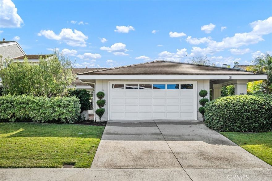 Welcome to 18 Shoal Drive, a beautifully updated and exceptionally bright 2 bedroom, 2 bathroom plus an additional office or flex space, residence in the prestigious gated community of Jasmine Creek in Newport Beach. This is a rare opportunity to own the lowest-priced home in the neighborhood, offering incredible value in one of Orange County’s most desirable coastal communities. Bathed in natural light, this home features an open, airy floor plan with sun-drenched living spaces, high ceilings, and expansive windows that create a warm and inviting atmosphere. Recent updates include new flooring, designer lighting, refreshed kitchen and bathrooms, and a modern color palette that enhances the home's brightness and charm. Enjoy ocean breezes from your private patio, perfect for indoor-outdoor living. Residents of Jasmine Creek enjoy resort-style amenities including 3 pools, tennis courts, a clubhouse, and 80+ acres of greenbelts and walking paths. Ideally located just minutes from Corona del Mar Village, pristine beaches, upscale dining, shopping, and top-rated schools, this move-in-ready home blends style, comfort, and location.