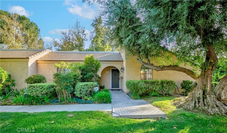 Welcome to this charming single-story condo (NO on above) in the desirable Canyon Creek Community. This bright home features an open floor plan with large windows that bring in abundant natural light, and a Titan security door at the entry allows fresh airflow throughout. The spacious living and dining area offers a cathedral ceiling, cozy fireplace, ceiling fan, and elegant porcelain flooring. The remodeled kitchen includes custom cabinetry, quartz countertops, recessed LED lighting, and stainless-steel appliances such as a single-bowl sink, stove, microwave, and refrigerator.   

The master bedroom offers a French door entry and two closets with mirrored doors. The bathroom has been tastefully updated with white shaker cabinets, quartz countertop, frameless shower doors, and full-height mirrors for a spacious feel. A convenient inside laundry area adds to everyday comfort.   

Enjoy a private patio surrounded by peaceful greenery. A single-car garage with an automatic opener is also included. Conveniently located near UCR, Canyon Crest Shopping Center, local freeways, and Canyon Crest Country Club. The community is just a short walk from a beautiful nature preserve with scenic hiking trails and lovely views.
