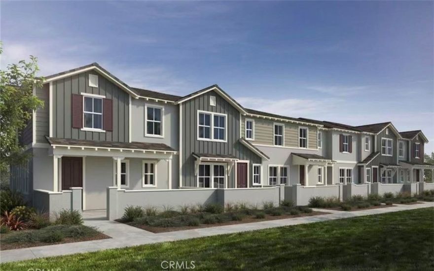 Moonstone at Sunset Ranch is new community in Ontario Ranch. Built in 2024, 3 bedrooms, 2.5 bath, spacious open floorplan. This is a corner unit so you will have plenty of natural lights!All bedrooms upstairs, downstairs featuring living room, kitchen, dinning area, and half powder room. Upstairs you will find laundry room,primary suite include spacious walkin closet, and private in bathroom. A perfect size loft is good for enjoy the movie or just child play are or working spaces. Another two rooms sharing another bathroom. Community features pool, spa, dog park, walking path and sports courts. Community close to Costco, 99 ranch market, amazon warehouse, shoppings, restraurants.  Ontario International airport and Ontario mills are also close by.