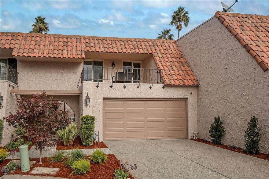 Opulent, seductive and meticulously detailed, this luxurious Rinconada Hills Townhouse is a prized Los Gatos-Saratoga Market find. Floor to ceiling windows bring in soft, intimate northern and westerly light. Crafted in 2017 with over $350,000 in upgrades/improvements, intelligent, highly practical floor plan. Sweeping patio and balconies from each room. Vistas of a tranquil, tropical oasis offering privileged, direct access to swimming and sun patios. 24 hour guarded, gated entry.  Top-rated, high scoring Marshall Lane and Rolling Hills schools add to impressive amenities. High end, quality interior finishes throughout. Walnut hardwoods, plush Karastan carpeting; high-end Schonbek crystal chandelier & fixtures; "Millbrook Stone" custom limestone fireplaces w/ gas insert, leaded glass, double door entry. Chef's Kitchen boasts new cabinetry, "Taj Mahal" quartzite counters, Wolf appliances, Insta Hot faucet. Luxurious bathrooms maximize storage.  Rohl, Maestro, Kohler and Toto fixtures.