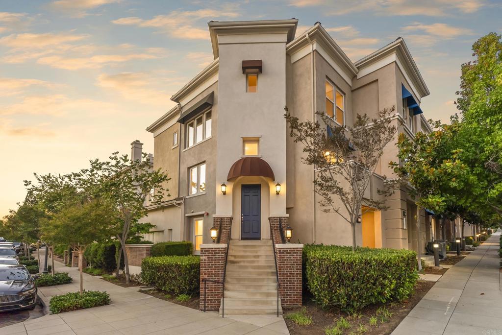 Live, Work lifestyle at it's finest! Welcome to this stunning mixed-use townhome nestled in the heart of the vibrant San Elijo Hills community in San Marcos, CA. This modern and spacious home offers 1,680 square feet of beautifully designed living space, perfect for both relaxation and entertainment, with the added benefit of exceptional walkability to local amenities. As you step inside, you are greeted by an open-concept layout that seamlessly connects the living areas, creating an inviting atmosphere. The condo features two bedrooms and 2 full bathrooms plus 2 half bathrooms. Both bedrooms feature full ensuite bathrooms The street-facing store front on the main level adds incredible value and versatility, offering the perfect space to be used as a third bedroom, an office, or a place to run your business from. Overlooking the San Elijo Hills Fountain Park on the corner of San Elijo Rd and Elfin Forest. The kitchen features granite countertops, a sizable island for meal preparation, along with a dishwasher and range. Whether you’re hosting a dinner party or enjoying a quiet breakfast, the kitchen dining area offers a perfect setting. This home also boasts a direct access 2-car garage, enhancing convenience and ease of living. Climate control is a breeze with central heating and air conditioning, ensuring year-round comfort. Additionally, the convenience of an in-unit washer and dryer further enhances the ease of living in this beautiful home. With its prime location and versatile features, this condo is a remarkable find in San Elijo Hills.