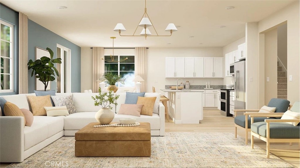 NEW CONSTRUCTION! This new two-story home features a modern and low-maintenance layout. An open-concept floorplan on the first floor blends the kitchen, living and dining areas, and a convenient bedroom is located near the front of the home off the foyer just steps from a full bathroom. Four additional bedrooms can be found on the second level, including the luxe owner’s suite, surrounding a versatile and inviting loft.
Quartz Trail is a new community of single-family homes now selling in Menifee, CA. This gated community features onsite amenities, including a playground, private park, pickleball courts, walking trails and much more. Enjoy brand-name shopping opportunities at Menifee Town Center and Menifee Marketplace. Quartz Trail is conveniently located near the Menifee Lakes Country Club, perfect for golf enthusiasts. Nearby Lago Vista Sports Park offers outdoor fun for all ages, complete with sport fields, a basketball court and playground.