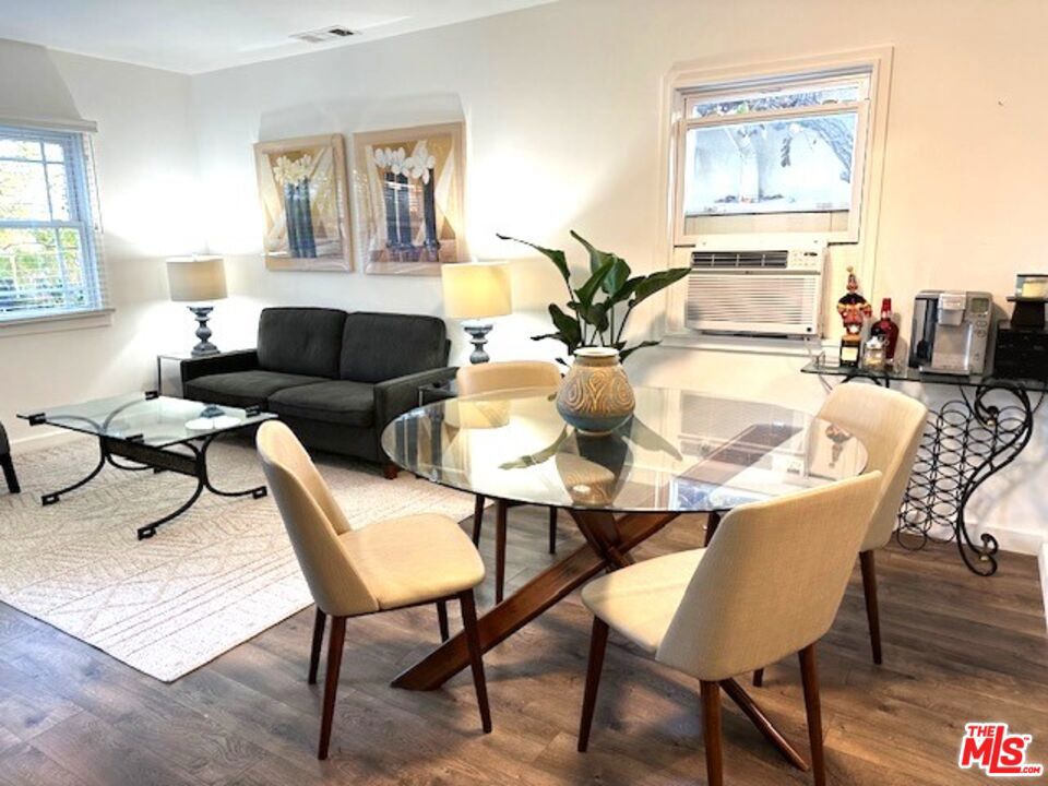 Thoughtfully furnished and fully equipped home with 2 bedrooms, 1 bathroom, plus a bonus room, blocks from the Venice Canals, Marina del Rey and Venice Pier. The bright living area overlooks a secure front yard. A remodeled kitchen features plenty of cabinets and stainless-steel appliances. The large bonus room is ideal for use as a home office, playroom, gym, or media room. Outside, a lovely fully fenced backyard offers endless possibilities for hosting a weekend barbeque, entertaining children, or unwinding after a busy day. Located on a quiet street in the Silver Triangle neighborhood in Venice with easy access to shops, restaurants, beach, Erewhon, Playa Vista, Culver City, Santa Monica, and major tech campuses, the home offers a perfect blend of comfort and location. Internet and all utilities are included.