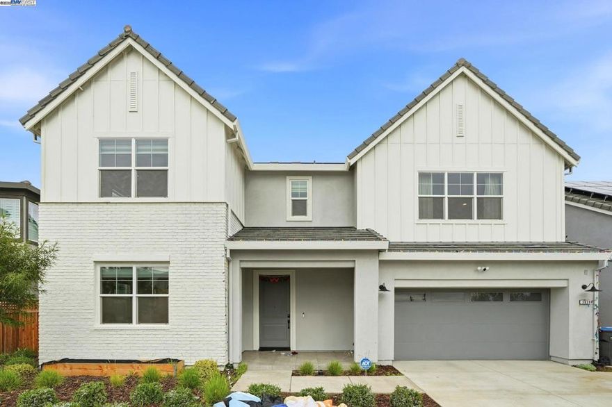 Stunning Cul-de-Sac Home with Premium Upgrades & California Room Paradise to be  seen to believe it Welcome to this exceptional 5-bedroom, 4.5-bathroom residence nestled on a large lot in a quiet cul-de-sac location. The main level showcases elegant 24x24 tile flooring throughout and features a versatile bedroom with attached full bathroom—perfect for multi-generational living or guests. Additional spaces include a dedicated hobby room and home office, providing flexibility for your lifestyle needs. The heart of the home is the gourmet kitchen, complete with a walk-in pantry, flowing seamlessly into the living areas filled with abundant natural light. Gorgeous yard with a indoor-outdoor living space is perfect for year-round enjoyment and gatherings. The primary suite is a true retreat featuring a luxurious soaking tub, dual vanity, and spacious walk-in closet. Two additional generously-sized kids' bedrooms share a beautifully appointed full bathroom. Premium upgrades include FULLY PAID SOLAR, Tesla charger, whole-house water softener, and RO drinking water system—offering modern convenience and energy savings.  The desirable location provides walkable access to pristine lakes and top-rated schools, including Epic Academy.  This turnkey home delivers the complete package