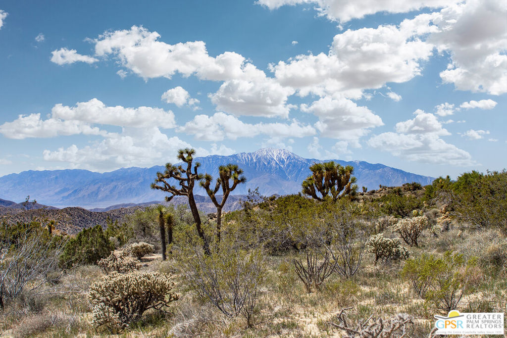 VIEWS abound from this top of the hills over looking the Country club neighborhood, Yucca Valley, Morongo Valley and the views of San Gorgonio are amazing! This flat usable 5 acres is not far off the main streets and has custom homes nearby. Sitting on the south side of the road there will be truly unobstructed views in all directions. Perfect location for your dream home! This area is a water well area. Electric is across the street and down the street, and the location is really unsurpassed. Lots of room to build and few Joshua Trees so shouldn't be an issue. Owner is licensed CA broker, acting as principal only.