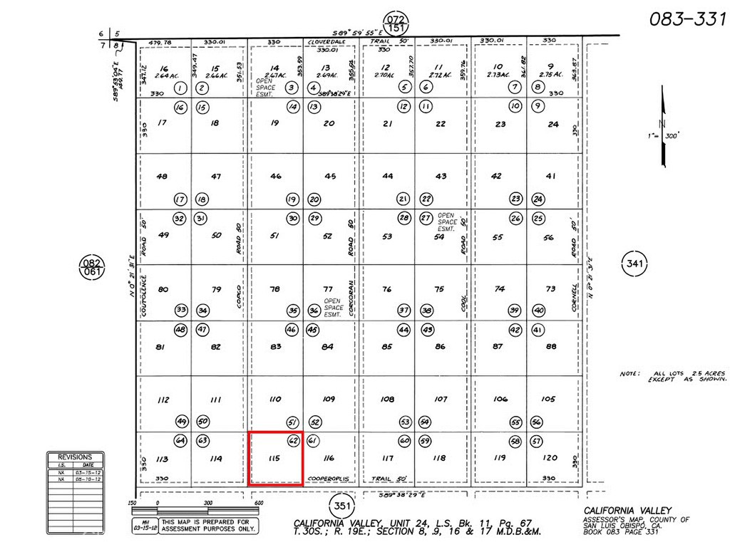 Carrizo Plains/California Valley(62) - Land