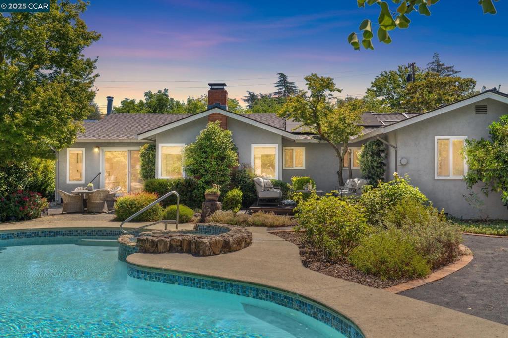 NEW NORTHGATE LISTING!! OPEN SUNDAY 1-4PM. Gorgeous 1 story Northgate home located on large lot with pool in a desirable cul-de-sac location offers an inviting entry, impressive living room with hardwood floors, vaulted wood beam ceilings, fireplace and huge windows overlooking fabulous backyard, elegant dining room with slate flooring, updated eat-in kitchen opens to impressive family room with skylight and sliding glass door to the fabulous backyard, 4 bedrooms with hardwood floors includes a generous size primary bedroom suite with sliding glass patio door to lush backyard, laundry room plus 2 car garage with lots of storage space, and backyard features pool, patios, deck, pathways, fruit trees, raised garden beds, storage shed and so much more... Excellent Northgate schools. Close proximity to local trails, Valle Verde Elementary, Orchards/Whole Foods Shopping Centers and Club Studio Fitness.