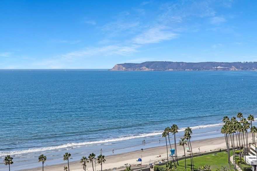 Panoramic ocean views from this high floor spacious one bedroom unit with two full baths located in El Mirador Tower. This unit is the perfect canvas to design the perfect beach house. The second full bath is currently under a cosmetic renovation for tile work.