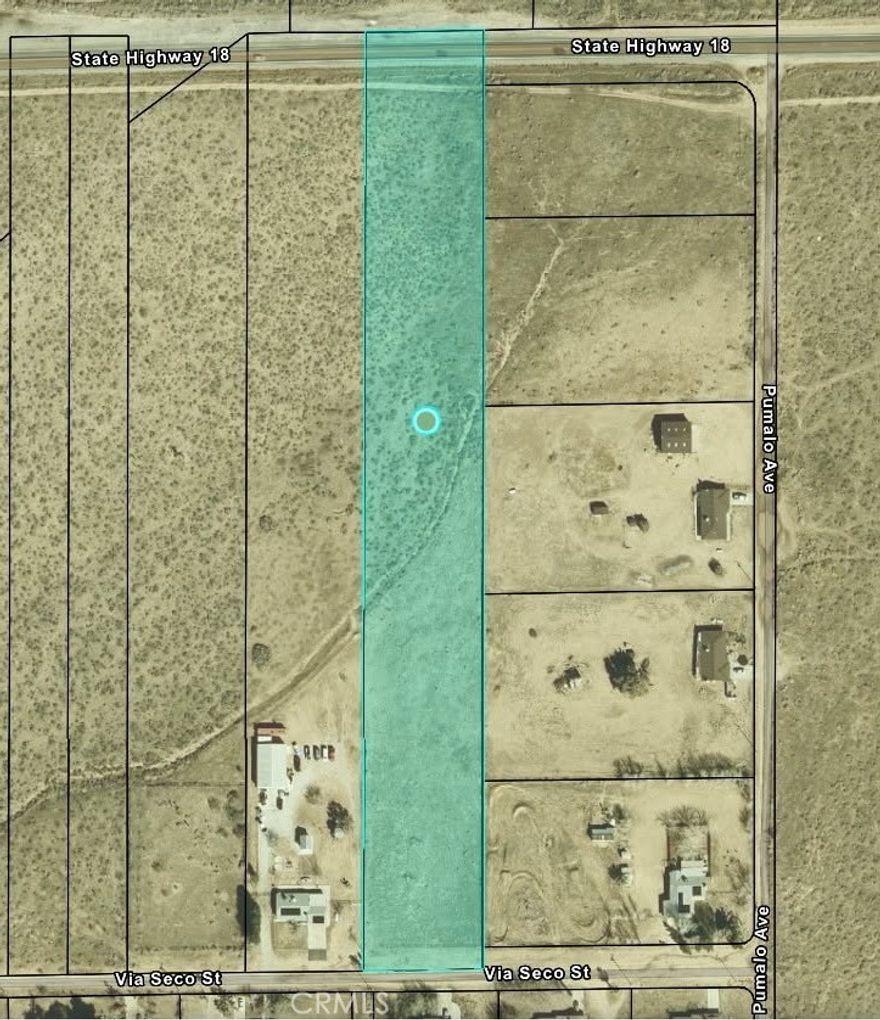 Excellent 5 acre parcel near Hwy 18 folks!! Easily situated off Hwy 18 or Joshua and Via Seco. Many possibilities on this piece of land that again is 5 acres in size. You have the ability to build the home of your dreams and still have plenty of space for horses, off road toys, RV and more!! Surrounded by a few neighbors and the beautiful mountains. Still with some privacy and peacefulness. Big Bear, shops and other arteries in all directions. Electricity is nearby and possible other utilities. A WELL will be necessary to drill and install. Stop by and make an offer on a nice piece of land whether it's for your future home or hold on to it for future investment opportunities.