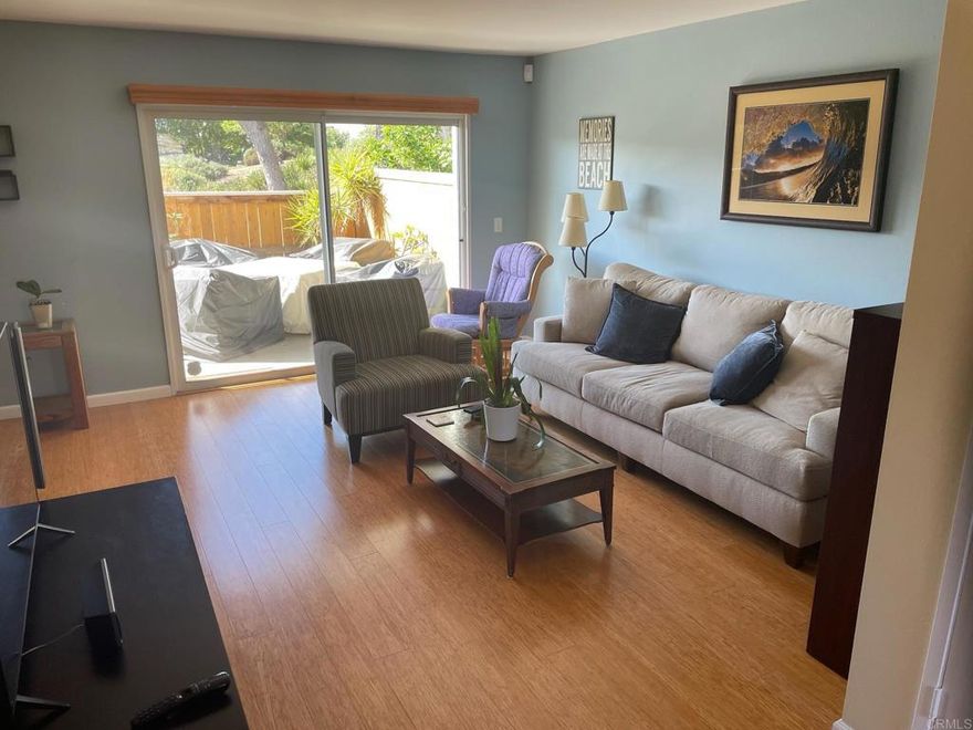 1806 Eastwood Ln, Encinitas, CA 92024 $4,600/mo | 3 Beds | 2.5 Baths | 1,394 Sq Ft | Townhome | Partially Furnished Bright and spacious 3BR/2.5BA townhome in the highly desirable Village Park neighborhood of Encinitas. This beautifully maintained home offers an ideal blend of comfort, convenience, and community. Enjoy an open-concept living and dining area, updated flooring, kitchen and bathrooms, and two large patios perfect for outdoor dining or relaxing. The home comes partially furnished with key pieces to help make moving easy. Furniture can be removed on request. Upstairs features 3 bedrooms including a large primary suite with en-suite bath, a 2nd full bath, brand new carpeting in bedrooms, and plenty of closet space. Additional features include in-unit laundry (in garage), a detached 1-car garage, and an additional storage shed. Features: • 3 bedrooms, 2.5 baths • 1,394 sq ft • Partially furnished (inquire for inventory) • 2 fully furnished patios  • Detached garage + 2 guest parking spots • Washer/dryer included • Community amenities: pool, tennis/pickleball courts, playground Located minutes from beaches, shopping, dining, and top-rated schools. Easy access to the 5 Freeway and everything North County has to offer. Available now $4,800/month $4,000 Security deposit required Contact today to schedule a showing!