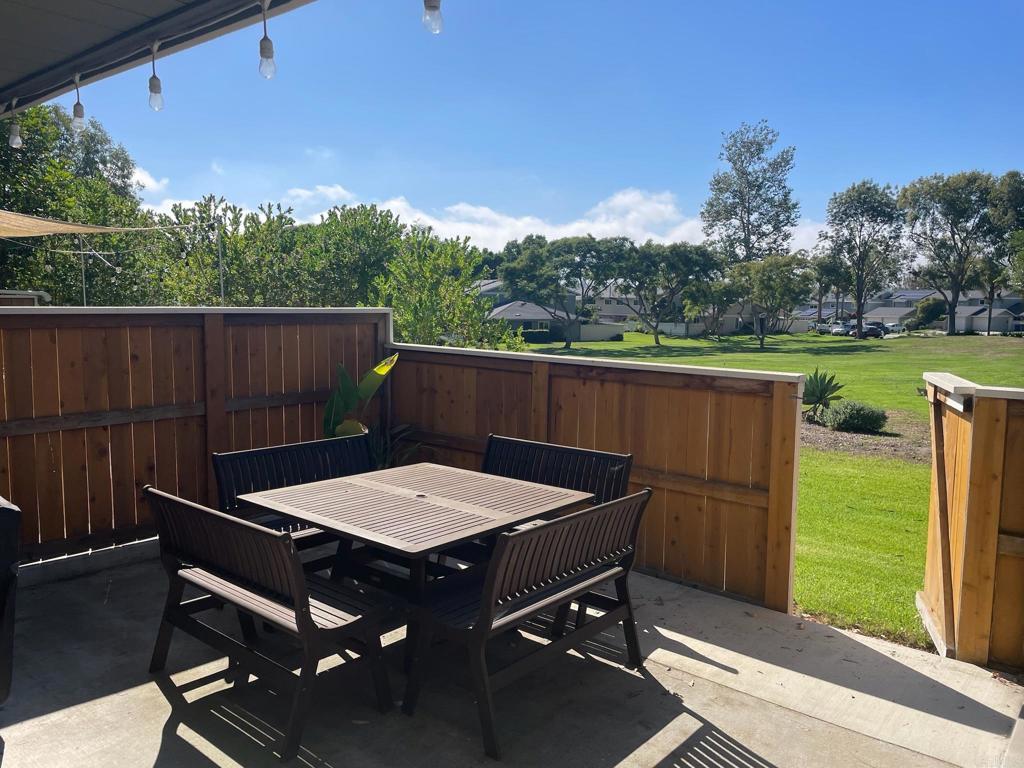 1806 Eastwood Ln, Encinitas, CA 92024 $4,800/mo | 3 Beds | 2.5 Baths | 1,394 Sq Ft | Townhome | Partially Furnished Bright and spacious 3BR/2.5BA townhome in the highly desirable Village Park neighborhood of Encinitas. This beautifully maintained home offers an ideal blend of comfort, convenience, and community. Enjoy an open-concept living and dining area, updated flooring, kitchen and bathrooms, and two large patios perfect for outdoor dining or relaxing. The home comes partially furnished with key pieces to help make moving easy. Furniture can be removed on request. Upstairs features 3 bedrooms including a large primary suite with en-suite bath, a 2nd full bath, brand new carpeting in bedrooms, and plenty of closet space. Additional features include in-unit laundry (in garage), a detached 1-car garage, and an additional storage shed. Features: • 3 bedrooms, 2.5 baths • 1,394 sq ft • Partially furnished (inquire for inventory) • 2 fully furnished patios • Detached garage + 2 guest parking spots • Washer/dryer included • Community amenities: pool, tennis/pickleball courts, playground Located minutes from beaches, shopping, dining, and top-rated schools. Easy access to the 5 Freeway and everything North County has to offer. Available now $4,800/month $4,000 Security deposit required Contact today to schedule a showing!