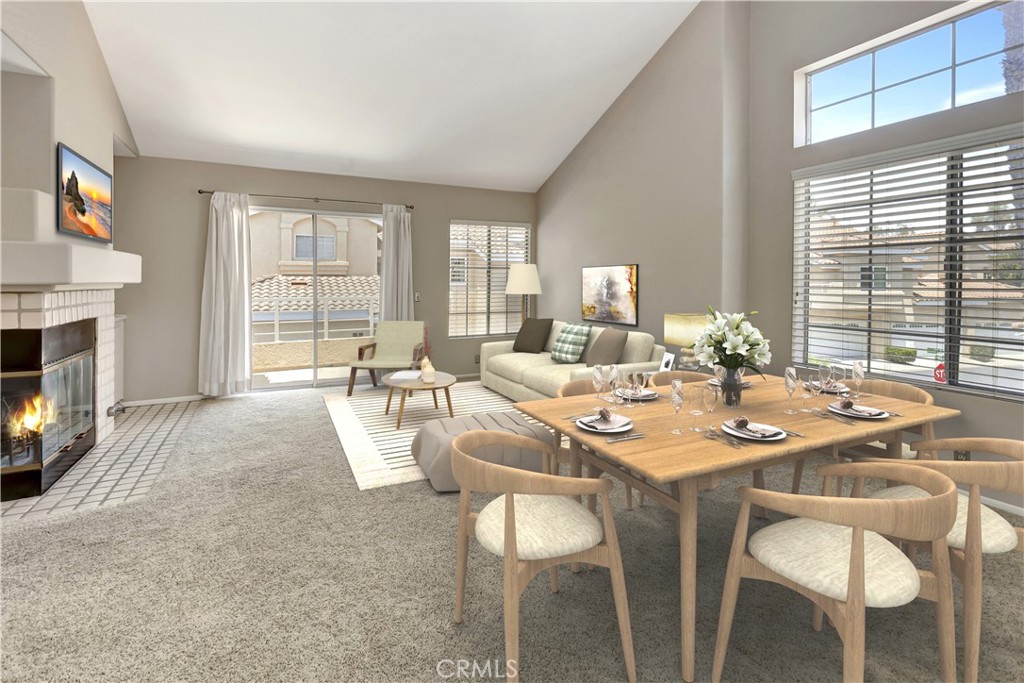 Back On Market! Spacious Laquna Niguel 1B/1B, 1-car Direct Access Garage, nobody above/below. Quiet private corner lot with west facing balcony off living room provides cool ocean breezes. Owner recently replaced A/C (2023) and water heater (2024), newer PEX Re-Pipe, upgraded Furnace, interior just painted. High ceilings, lots of natural lighting, cozy natural gas fireplace, and great connection with kitchen. Generous dining area with room for larger table is adjacent to kitchen & living room. Primary bedroom large enough for most any bed and furniture, plus separate LARGE WALK-IN CLOSET. Enjoy direct access from bedroom to full-sized bath with double sinks and roomy tub/shower with glass enclosure. Unit includes full sized "Interior Laundry" at living area and existing washer/dryer included. Kitchen has lots of cabinets, counter space, stainless steel appliances, pantry, plus existing refirgerator included. Del Prado tract is highly desireable for close proximity to Toll Road, 5-min. to the 5-Fwy., walking distance to restaurants, Starbucks, Ralph's, movie theatre, short drive to Whole Foods or Mission Viejo Mall, and only 10 min. from world class beaches, Ritz Carlton and Waldorf Astoria hotels, Dana Pt Harbor, and Laguna Beach restaurants/sites. With nobody living above or below and direct access 1-car garage in a terrific, well maintained community this could be your new home!