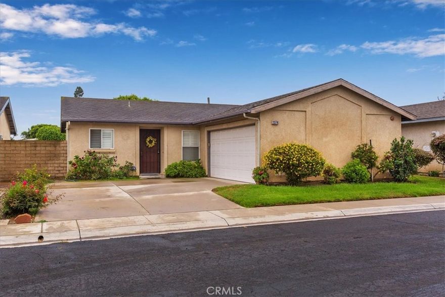 Nestled in a gated community near the Pacific Coast Highway, 2374 Nash Ln in Oxnard is a charming 3-bedroom, 2-bath single-story home offering 1,100 sq ft of well-maintained living space. Built in 1997, the home features tile flooring throughout, a bright and functional kitchen, plantation shutters, in-home laundry hookups, and a two-car attached garage. The 3,484 sq ft lot provides low-maintenance outdoor space, while the $128/month HOA adds peace of mind. Conveniently located near local schools, shopping, and just minutes from the beach and the Port Hueneme military base, this move-in-ready home blends comfort, security, and coastal living.