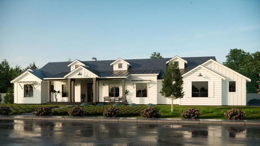 Experience the best of California indoor/outdoor living in this modern farmhouse. Only two remaining of the four new custom homes located on the coveted Westside of Morgan Hill. Set on a rare 1-acre city lot, amongst majestic oaks, fruit trees, sunny open meadows. This gracious single story 4,433 square foot 4 bedroom, 4.5 bathroom home offers plenty of room for a private sunny garden, vineyards, pool, and more features. The spacious interiors are enhanced by hardwood floors, hand-built custom cabinetry, high ceilings, large windows, and French doors. The expansive gourmet kitchen and oversized family room with fireplace are perfect for entertaining, while the formal dining and living room with cozy fireplace, provide more intimate spaces for gatherings. A private den/study offers the perfect place to work or relax, while the tranquil primary suite with spa-inspired bathroom is a haven of peace and tranquility. The four bedrooms, each with its own en-suite bathroom, provide ample space for family and guests.