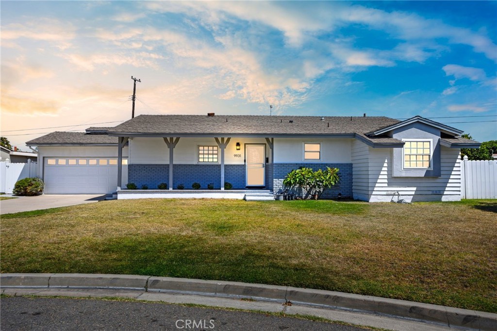 Welcome to 9931 Swallow Lane! This Charming and Beautifully Remodeled home is nestled in a Well-Established and Highly Desirable Neighborhood in the heart of Garden Grove. It’s the perfect place to start making Forever Memories! This thoughtfully updated home features 3-Spacious Bedrooms, 2-Modern Bathrooms, and a 2-Car Garage. The Open-Concept Layout includes a Bright and Inviting Family-Room that flows seamlessly into the Dining Area and Gourmet Kitchen, filled with an Abundance of Natural Light—ideal for Everyday Living and Entertaining. The kitchen is a chef’s dream, showcasing a stunning Waterfall Island with designer Quartz countertops, Bar Seating, Modern Cabinetry offering Ample Storage, Stainless Steel Appliances, and Recessed Lighting. Both the Hall and Primary Bathrooms have been tastefully Renovated with today’s contemporary finishes. Additional highlights include Luxury Vinyl Plank flooring throughout, a Cozy Fireplace, and a spacious Green Backyard with a covered patio—perfect for outdoor gatherings, with potential for an ADU or RV parking. The Expansive Driveway offers plenty of Parking Space for guests. Conveniently located near Shopping, Restaurants, Parks, and easy access to the 22, 91, and 5 freeways, this home truly has it all (Turnkey/Move-in Ready). Don’t miss this must-see opportunity!